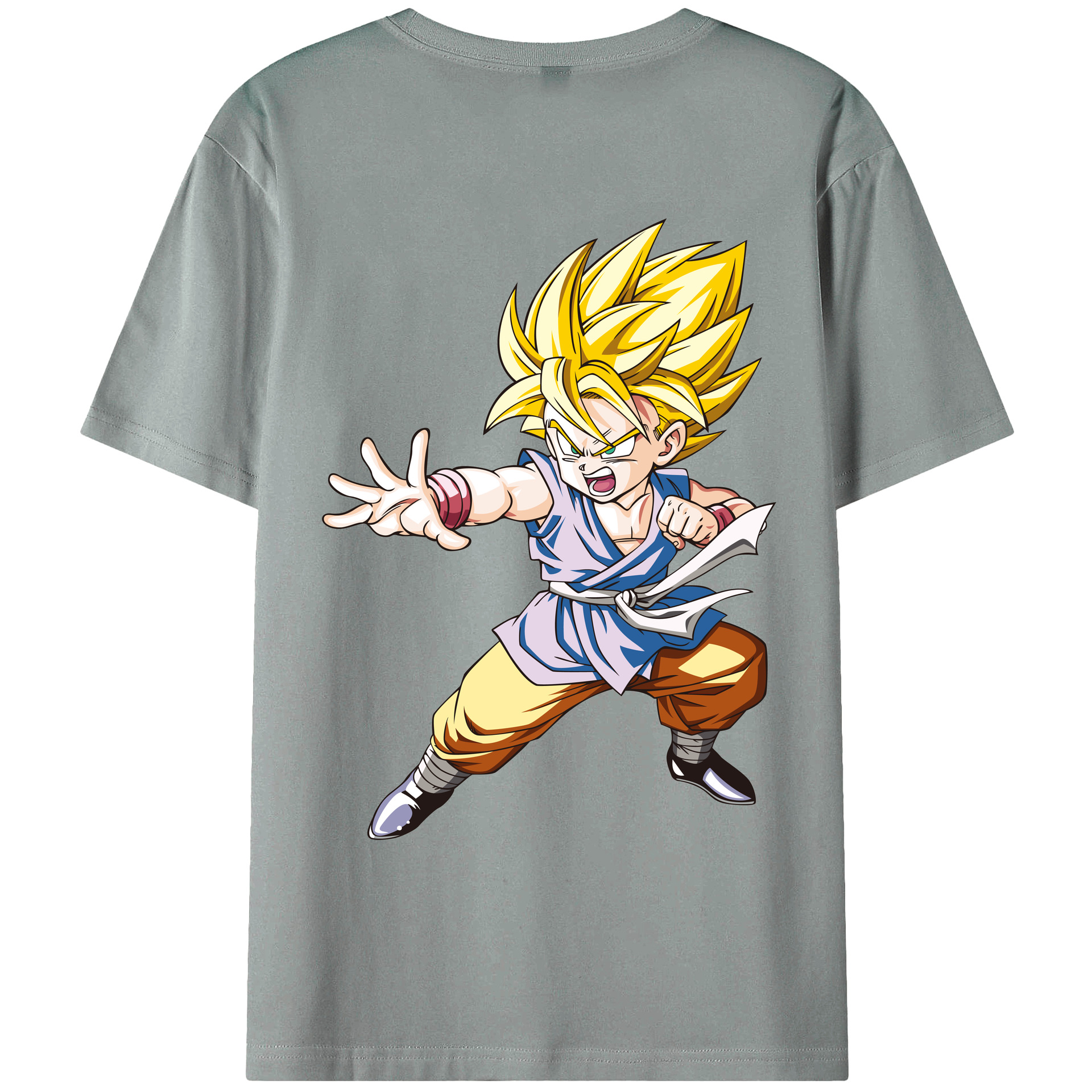 （画像用） ドラゴンボール ベジット DRAGON BALL Vegetto 綿100％ メンズ半袖Tシャツ（バックプリント） 通気性